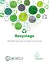 Recyclage. Het hart van de circulaire economie