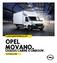 CONSUMENTENPRIJSLIJST OPEL MOVANO. CHASSIS CABINE & OMBOUW.