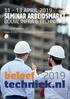 11-13 APRIL 2019 SEMINAR ARBEIDSMARKT BOUW, INFRA & TECHNIEK. Een samenwerking van: Bouw & Infra Park Harderwijk / Komindebouw.nl