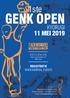 GENK OPEN. 1ste 11 MEI 2019 KYORUGI REGISTRATIE   SPORT IN GENK PARK Emiel Van Dorenlaan Genk