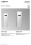 VIESMANN. VITOCAL Compacte warmtepompen 5,9 tot 10,0 kw. Technische gegevens VITOCAL 222-G VITOCAL 242-G. Bestelnummer en prijzen: zie prijslijst