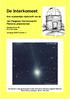 De Interkomeet. Jan Paagman Sterrenwacht Pieterse planetarium. Drie maandelijks tijdschrift van de. Ostaderstraat WC Asten