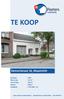 TE KOOP. Demertstraat 16, Maastricht. Bouwjaar : 1930 Woon opp. : 155 m 2 Perceel opp. : 394 m 2 Inhoud : 568 m 3