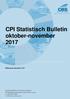 CPI Statistisch Bulletin oktober-november 2017