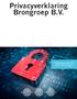 Privacyverklaring Brongroep B.V. Kaaisjouwerskade EW Nijmegen