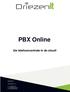 PBX Online. Uw telefooncentrale in de cloud! BUSINESS COMMUNICATIONS. Driezen IT. Hosted PBX v1.2
