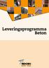 Leveringsprogramma Beton