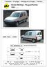 Citroën Berlingo - Peugeot Partner EEC APPROVAL N : e6*94/20*0465*01