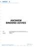 ANONIEM BINDEND ADVIES