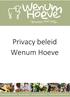 Privacy beleid Wenum Hoeve