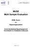 MUSE Multi Sample Evaluation