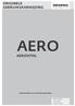ORIGINELE GEBRUIKSAANWIJZING AERO AEROVITAL. Wandventilator met warmteterugwinning. Window systems Door systems Comfort systems