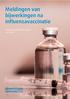 Meldingen van bijwerkingen na influenzavaccinatie. rapportage influenzaseizoen