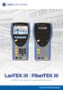 LanTEK III FiberTEK III. Certifier voor koper- en glasvezelnetwerken. Proof of Performance