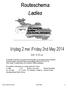 Routeschema Ladies. Vrijdag 2 mei /Friday 2nd May Start 15:45 uur