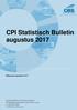 CPI Statistisch Bulletin augustus 2017