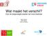 Wat maakt het verschil? Over de toegevoegde waarde van onze expertise. Harry Knoors Ellen Gerrits Hans van Balkom