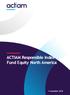 ACTIAM Responsible Index Fund Equity North America