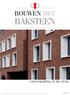 BOUWEN MET BAKSTEEN VERANKERING IN DE STAD. driemaandelijks tijdschrift april-mei-juni 2018 afgiftekantoor 8500 Kortrijk jaargang 48 nr 162