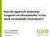 Kan het agrarisch landschap fungeren als klimaatbuffer in het sterk verstedelijkt Vlaanderen?