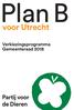 voor Utrecht Verkiezingsprogramma Gemeenteraad 2018