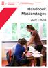 Handboek Masterstages