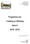 Programma van. Toetsing en Afsluiting. havo-4