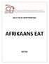 2017 SACAI-WINTERSKOOL AFRIKAANS EAT NOTAS