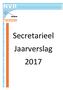 Secretarieel Jaarverslag 2017