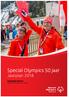 Special Olympics 50 jaar Jaarplan 2018