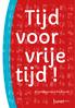 Tijd voor vrije tijd!