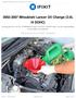 Mitsubishi Lancer Oil Change (2.0L