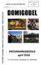 DOMIGODEL !!!! !! PROGRAMMABOEKJE!! april!2018! Verschijnt!maandelijks!!Behalve!juli,!augustus!en!september!!Afgifte!Postkantoor!