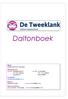 Daltonboek. Naam: Daltonschool De Tweeklank