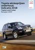 Toyota adviesprijzen onderhoud; indicatie 2018 Toyota Land Cruiser Bouwjaar 2009