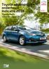 Toyota adviesprijzen onderhoud; indicatie 2018 Toyota Auris Vanaf bouwjaar 2015