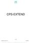 CPS-EXTEND 1 / 38 Cps-Extend_Version /17/2018