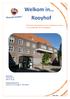 Welkom in Rooyhof. Informatie voor bewoners en hun familie over wonen in een zorgstudio van De Zorggroep. Bezoekadres Julianasingel AT Venray