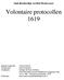 Volontaire protocollen 1619