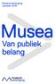 Museumvereniging Jaarplan Musea. Van publiek belang