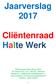 Jaarverslag 2017 Cliëntenraad Halte Werk