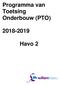 Programma van Toetsing Onderbouw (PTO)