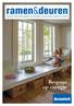 ramen&deuren Inspiratie- & informatiemagazine voor liefhebbers van duurzaam en stijlvol pvc-vakwerk Bespaar op energie