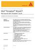 PRODUCTINFORMATIEBLAD Sika Pyroplast Wood P