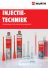 INJECTIE- TECHNIEK. Chemische pluggen voor een professionele montage-oplossing