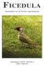 FICEDULA. Kwartaalblad van de Twentse Vogelwerkgroep. Jaargang 47 (2018) - Nummer 1 ISSN
