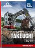 THUIS OP ELK TERREIN TAKEUCHI TB KG