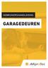 GEBRUIKERSHANDLEIDING GARAGEDEUREN