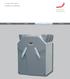 ComfoD 300 Basic Installatie handleiding. Cooling Fresh Air Clean Air