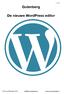 Gutenberg De nieuwe WordPress editor